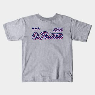 Beto O'Rourke 2020, Presidential Candidate - cool red white and blue vintage style. Kids T-Shirt